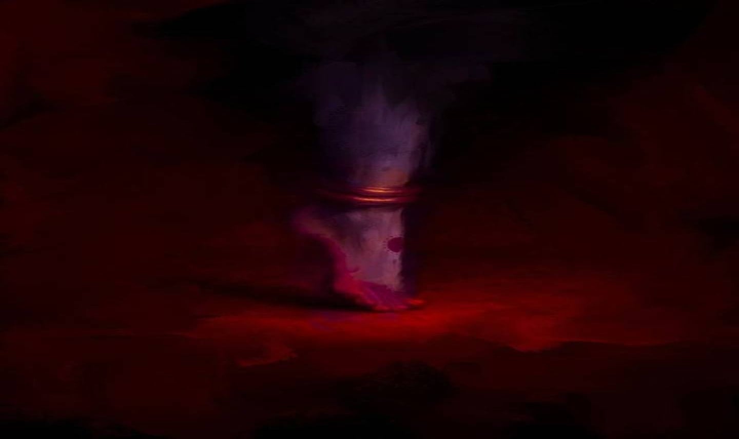 Featured film still in deep red light