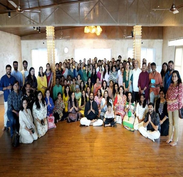 A large community gathering in a hall